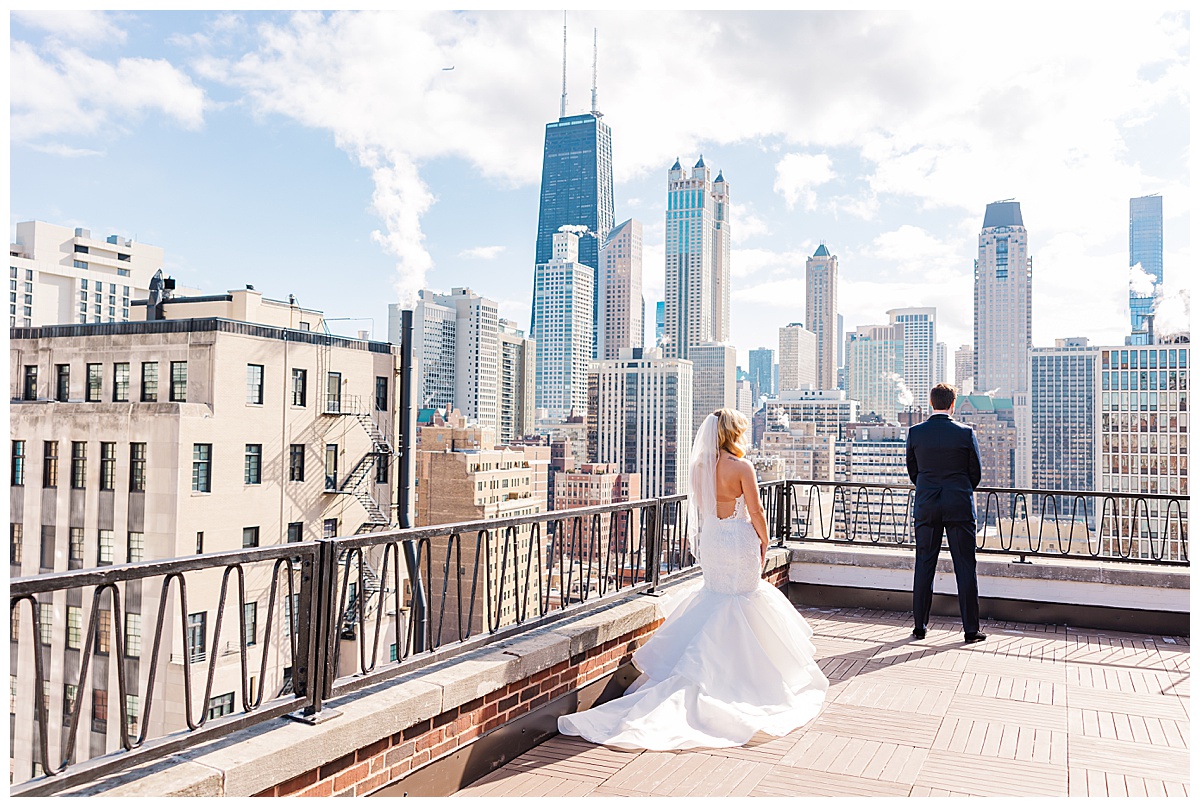 Ambassador Chicago Rooftop Wedding