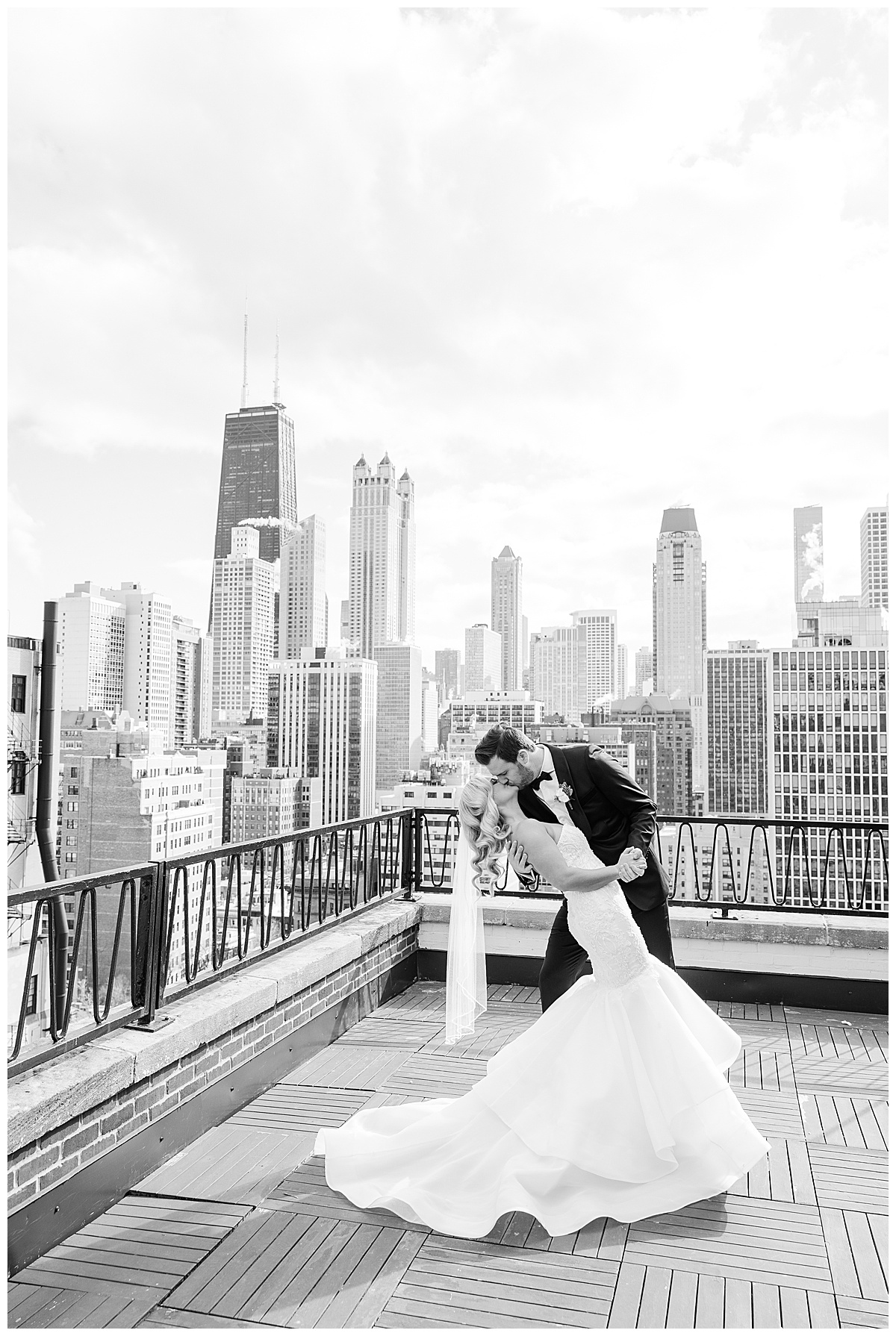 Ambassador Chicago Rooftop Wedding