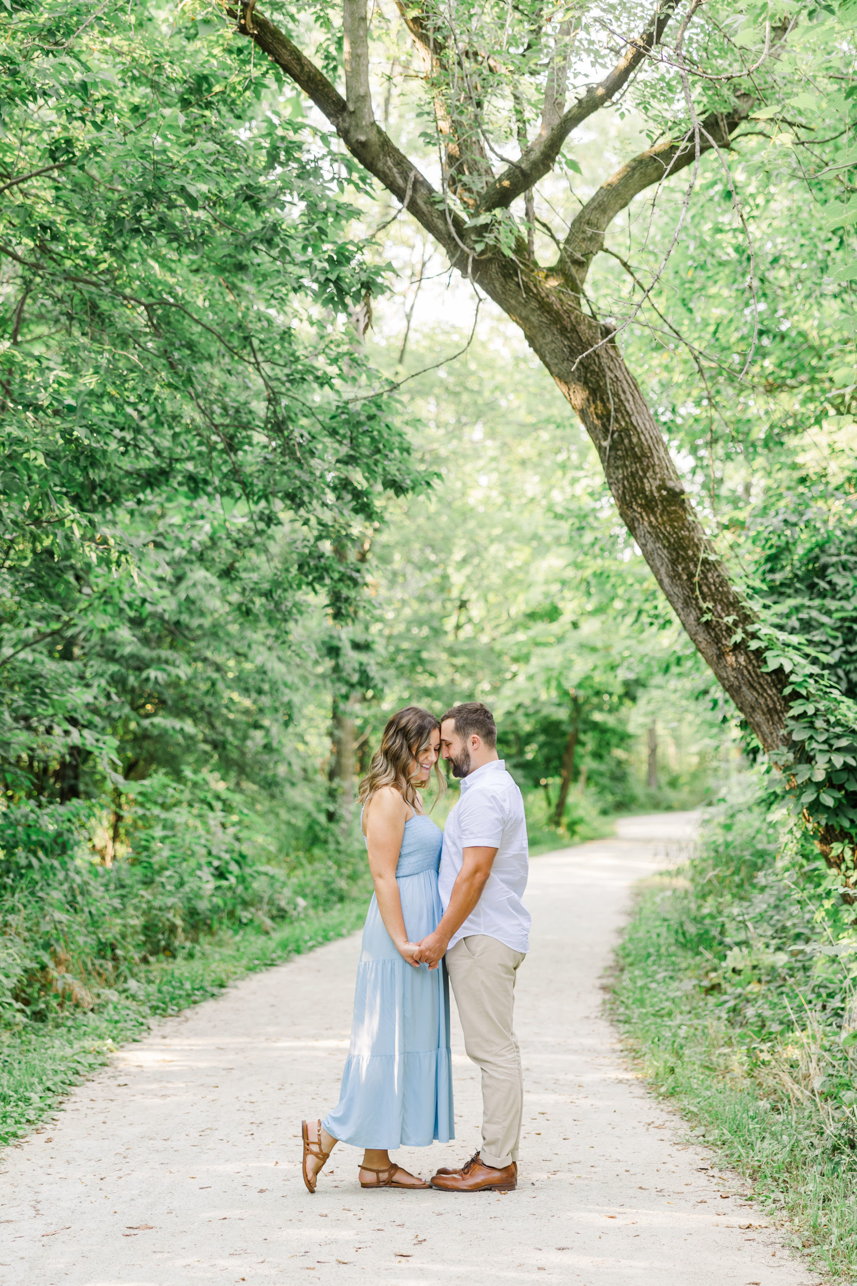 Fullersburg Woods summer engagement session