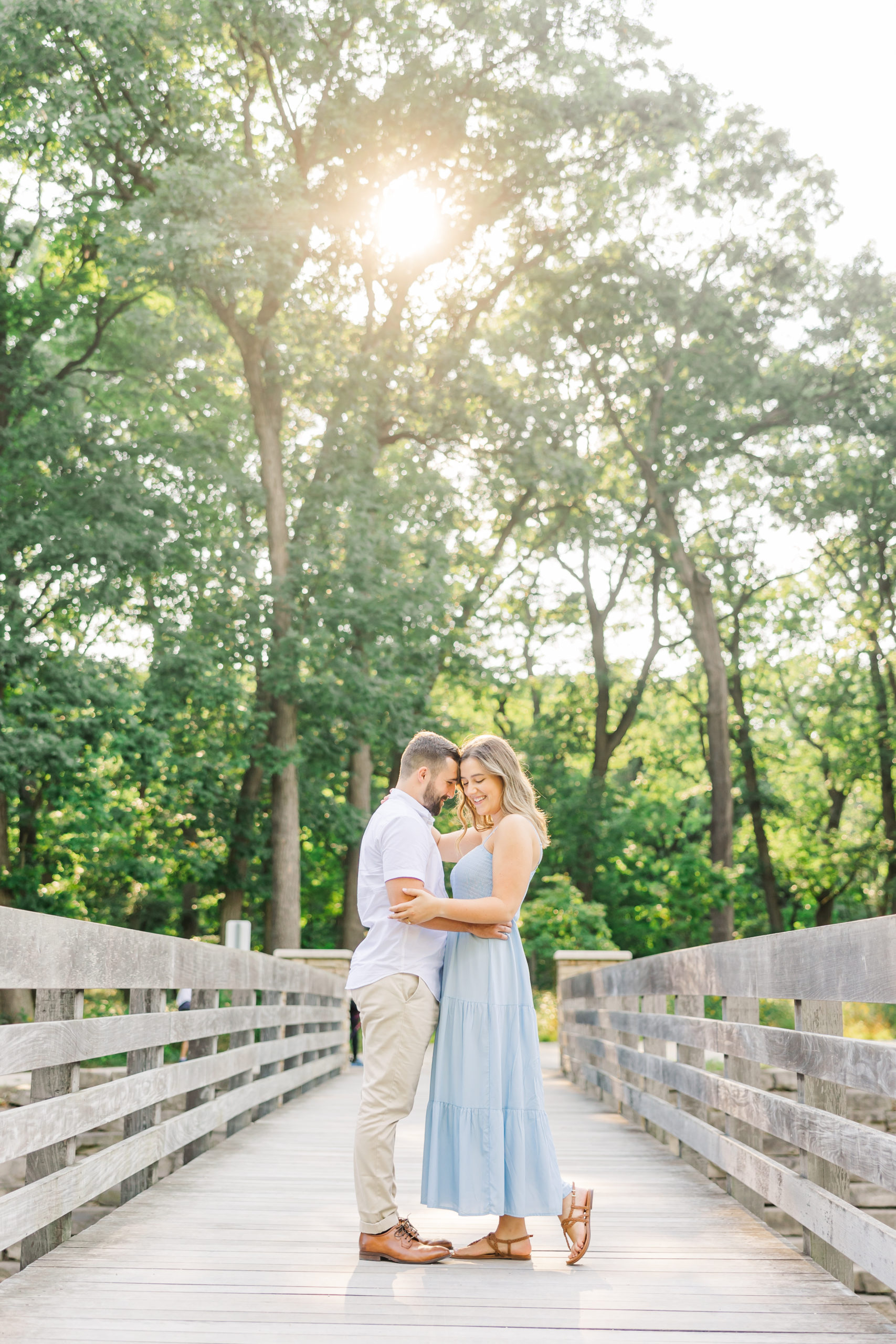 Fullersburg Woods summer engagement session